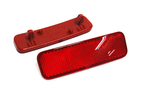 2x Red Lens Bumper Reflector Assembly Light 2012-up Ford Transit Tourneo