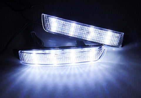 2x LED Bumper Reflector Clear lens Tail Brake Light Backup lamp Nissan Juke Murano Quest FX35 FX50