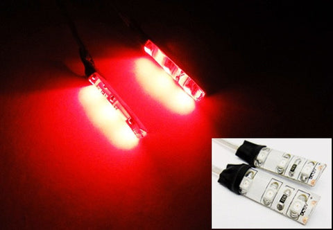2 pieces of 3 SMD LED universal light strip red