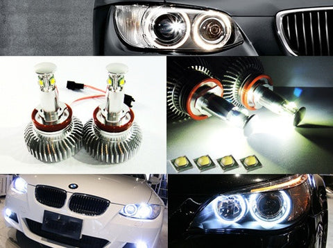 BMW Xenon white H8 32W CREE XP-G LED Angel Eyes / Halo Ring replacement Light / Lamp bulb