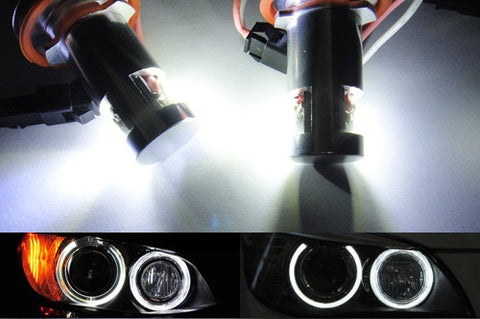 BMW xenon white LED Angel Eyes / Halo Ring replacement Light / Lamp bulbs