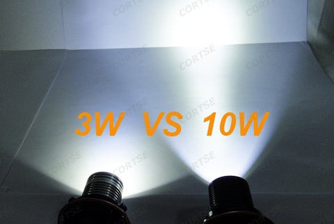 BMW xenon white 10W CREE LED Angel Eyes / Halo Ring replacement Light E39 E60 E63 E65 E53