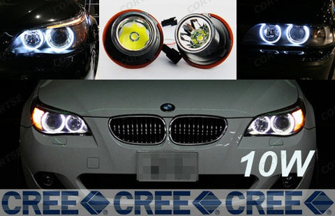 BMW xenon white 10W CREE LED Angel Eyes / Halo Ring replacement Light E39 E60 E63 E65 E53