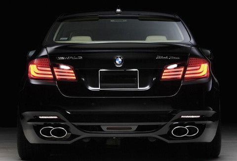 2x LED Bumper Reflector Red lens Tail Brake Light lamp Red 2010+ BMW 5-series F10 F18