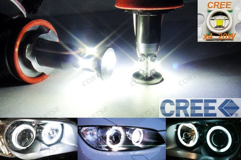 BMW xenon white H8 20W CREE LED Angel Eyes / Halo Ring replacement Light / Lamp bulb