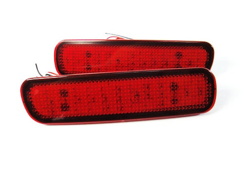 2x LED Bumper Reflector Red lens Tail Brake Light lamp Red 98-07 LX470 Land Cruiser