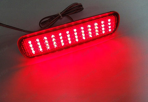 2x LED Bumper Reflector Red lens Tail Brake Light lamp Red 98-07 LX470 Land Cruiser
