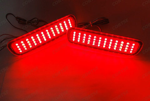2x LED Bumper Reflector Red lens Tail Brake Light lamp Red 98-07 LX470 Land Cruiser