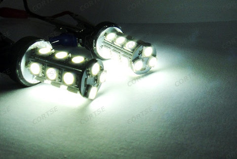 2 pieces of 18 high power SMD LED 182 3156 P27W 180 3157 3057 P27/7W Light bulb White