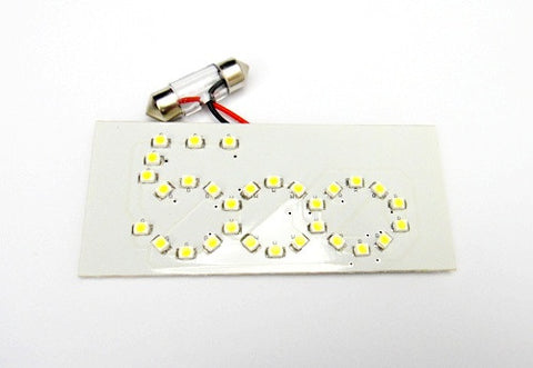 New Fiat 500 Interior 30 SMD LED Dome Map Light Panel white