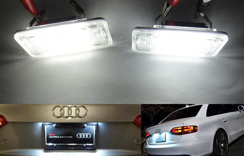 LED License Number Plate Light OEM Replacement kit Audi A3 A4 A6 A8 Q7
