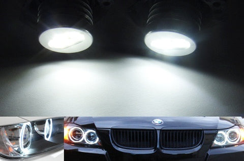 BMW xenon white LED Angel Eyes / Halo Ring replacement Light / Lamp bulb E90 E91