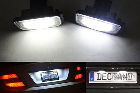 LED License Number Plate Light lamp OEM replacement kit Mercedes W203