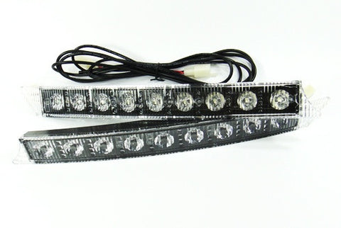 Universal Audi style 9 LED Daytime Running Light Daylight / DRL Fog Lamp