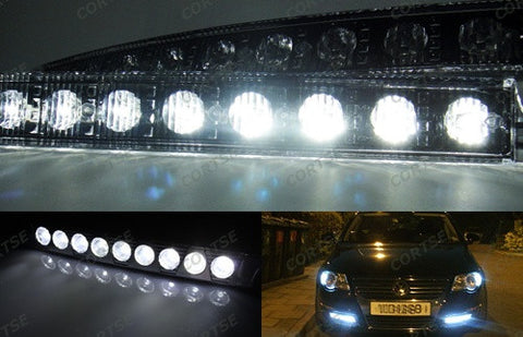 Universal Audi style 9 LED Daytime Running Light Daylight / DRL Fog Lamp