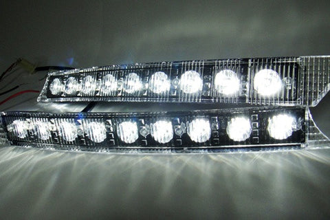 Universal Audi style 9 LED Daytime Running Light Daylight / DRL Fog Lamp