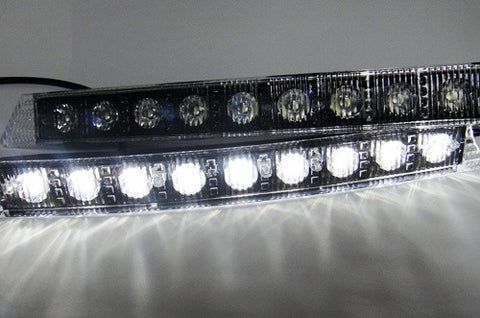 Universal Audi style 9 LED Daytime Running Light Daylight / DRL Fog Lamp