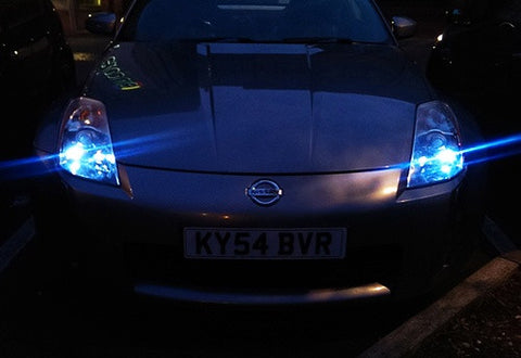 2 pieces of 5 High Power SMD LED No Error 233 BA9s T4W light bulb Blue