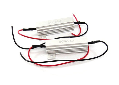 LED Load Resistor 50W 6 ¦¸ Ohm (warning cancellor/fix error flashing) silver