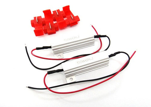 LED Load Resistor 50W 6 ¦¸ Ohm (warning cancellor/fix error flashing) silver