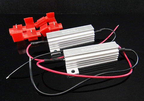 LED Load Resistor 50W 6 ¦¸ Ohm (warning cancellor/fix error flashing) silver