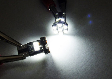 2 pieces of 13 SMD LED 360° BA9s 233 T4W Light bulb white