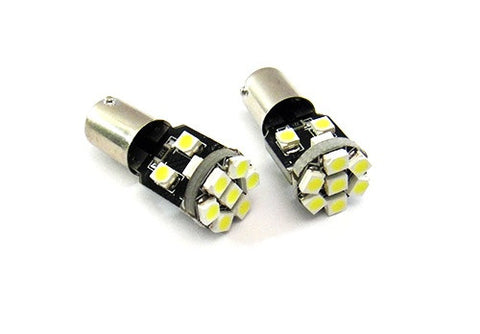 2 pieces of 13 SMD LED 360° BA9s 233 T4W Light bulb white