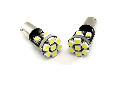 2 pieces of 13 SMD LED 360° BA9s 233 T4W Light bulb white