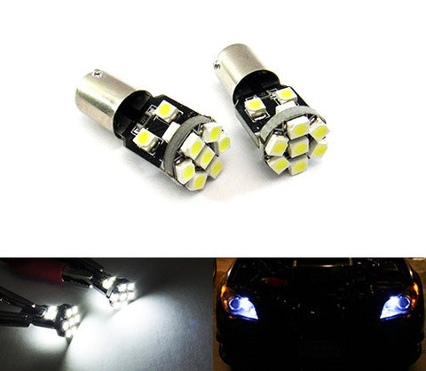 2 pieces of 13 SMD LED 360° BA9s 233 T4W Light bulb white