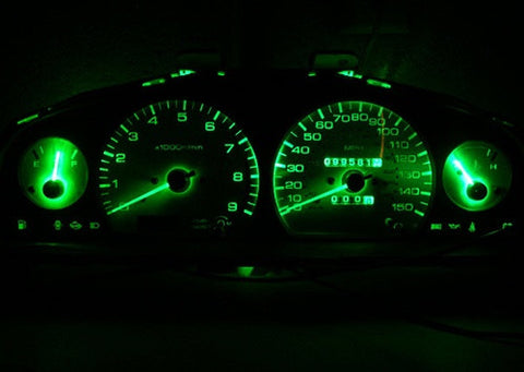 2 pieces of 3 SMD LED universal light strip green