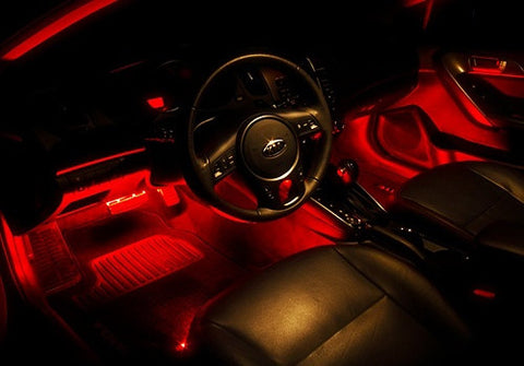 2 pieces of 3 SMD LED universal light strip red