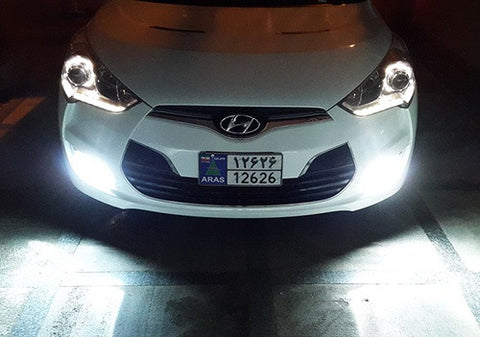 2 pieces of 9006 HB4 CREE LED Projector Light with 4 Plasma SMD LED 11W white