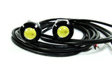2 pieces of Universal 3W high power LED Bolt-On Screw Eagle Eye kit Backup Light DRL / Fog Lamp