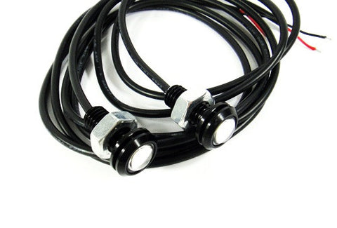 2 pieces of Universal 3W high power LED Bolt-On Screw Eagle Eye kit Backup Light DRL / Fog Lamp