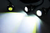 2 pieces of Universal 3W high power LED Bolt-On Screw Eagle Eye kit Backup Light DRL / Fog Lamp