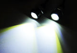 2 pieces of Universal 3W high power LED Bolt-On Screw Eagle Eye kit Backup Light DRL / Fog Lamp