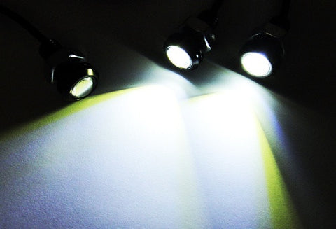 2 pieces of Universal 3W high power LED Bolt-On Screw Eagle Eye kit Backup Light DRL / Fog Lamp