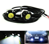 2 pieces of Universal 3W high power LED Bolt-On Screw Eagle Eye kit Backup Light DRL / Fog Lamp