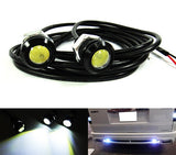 2 pieces of Universal 3W high power LED Bolt-On Screw Eagle Eye kit Backup Light DRL / Fog Lamp