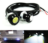 2 pieces of Universal 3W high power LED Bolt-On Screw Eagle Eye kit Backup Light DRL / Fog Lamp