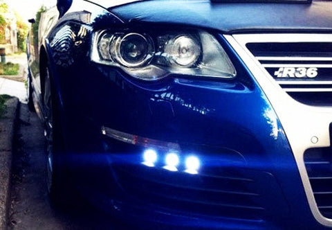 2 pieces of Universal 3W high power LED Bolt-On Screw Eagle Eye kit Backup Light DRL / Fog Lamp