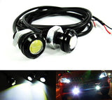 2 pieces of Universal 3W high power LED Bolt-On Screw Eagle Eye kit Backup Light DRL / Fog Lamp