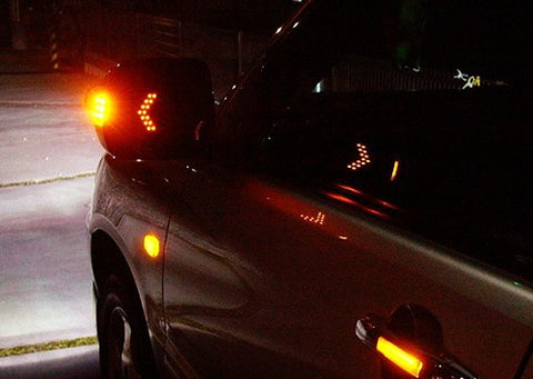 2 pieces of 27 SMD LED Side Mirror Sequential Turn Signal Arrow Panel Light Red