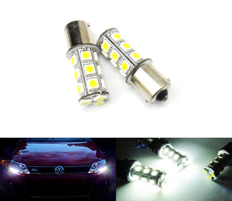 2 pieces of 18 High Power SMD LED PY21W 581 BAU15s Light bulb white