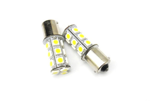 2 pieces of 18 High Power SMD LED PY21W 581 BAU15s Light bulb white