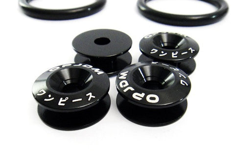 Quick Release Bumper Fender Trunk / Hatch Lid Fastener kit black