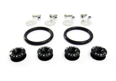 Quick Release Bumper Fender Trunk / Hatch Lid Fastener kit black