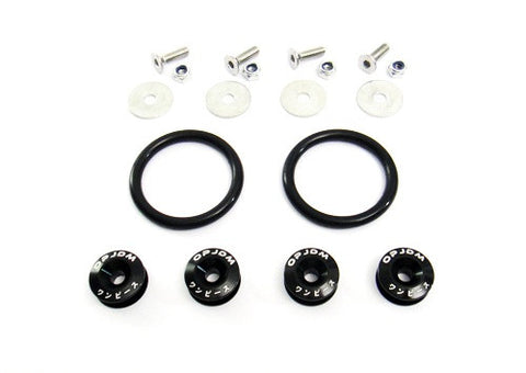 Quick Release Bumper Fender Trunk / Hatch Lid Fastener kit black