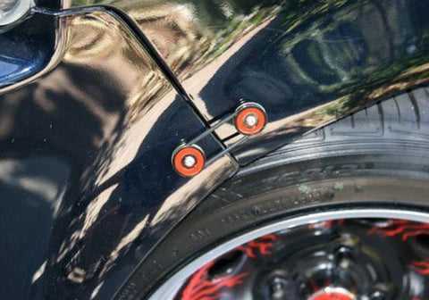 Quick Release Bumper Fender Trunk / Hatch Lid Fastener kit orange