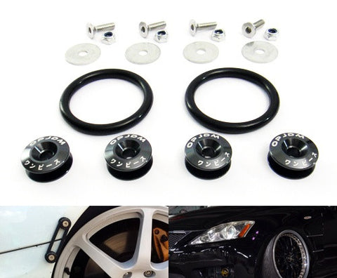Quick Release Bumper Fender Trunk / Hatch Lid Fastener kit titanium